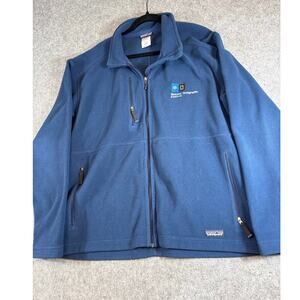 Patagonia Synchilla Fleece Jacket Mens Blue National Geographic Explorer Large